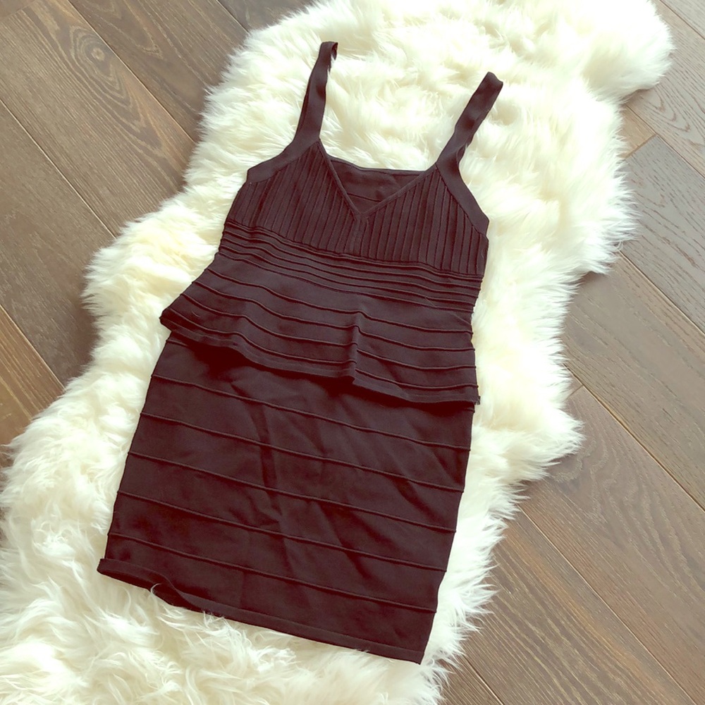 Black Peplum Dress